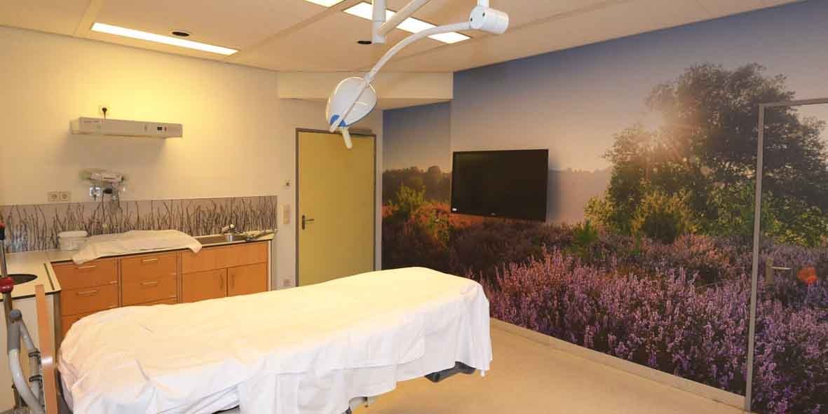 fotowanden in ziekenhuizen dragen bij aan healing environment